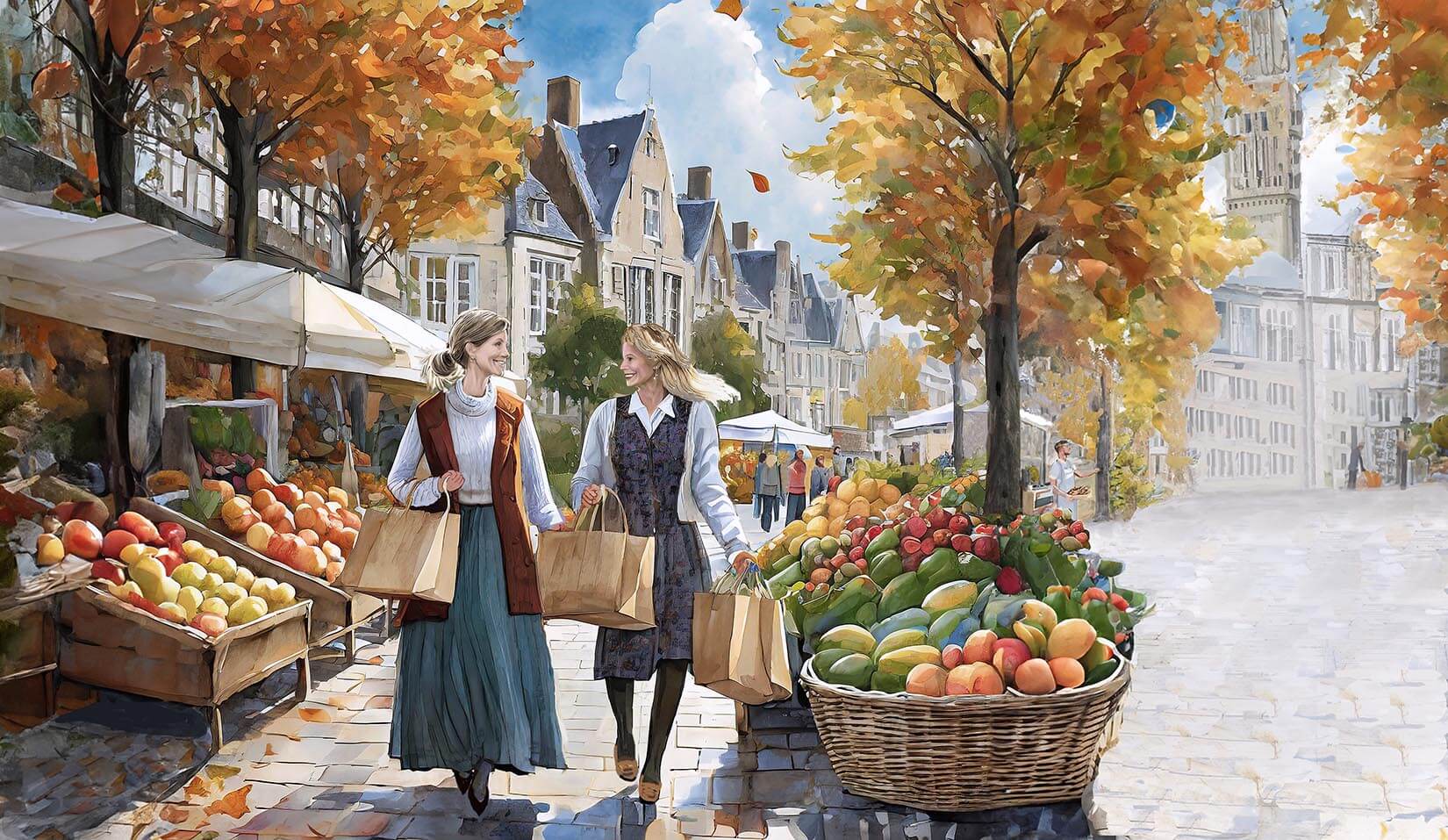 Limoges, het marktplein