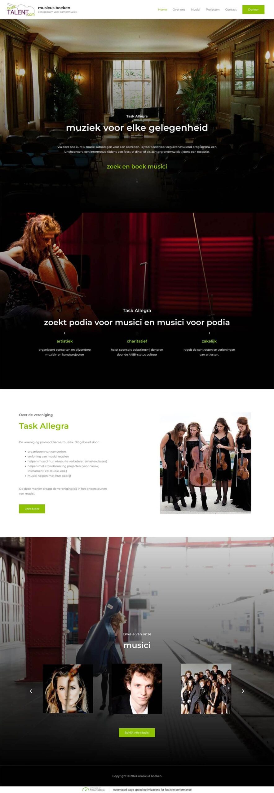 Ons werk: website van boektalent.com